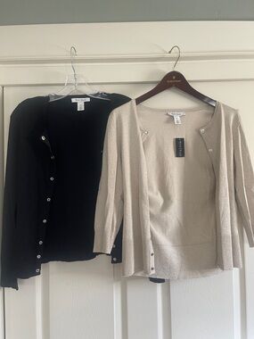 Bundle of 2 lightweight White House Black Market cardigans